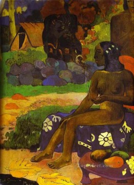 Vaïraumati tei oa Her Name is Vairaumati Post Impressionism Primitivism Paul Gauguin Oil Paintings